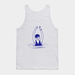 Aquatic Dance - Empowered girl in the pool Tank Top